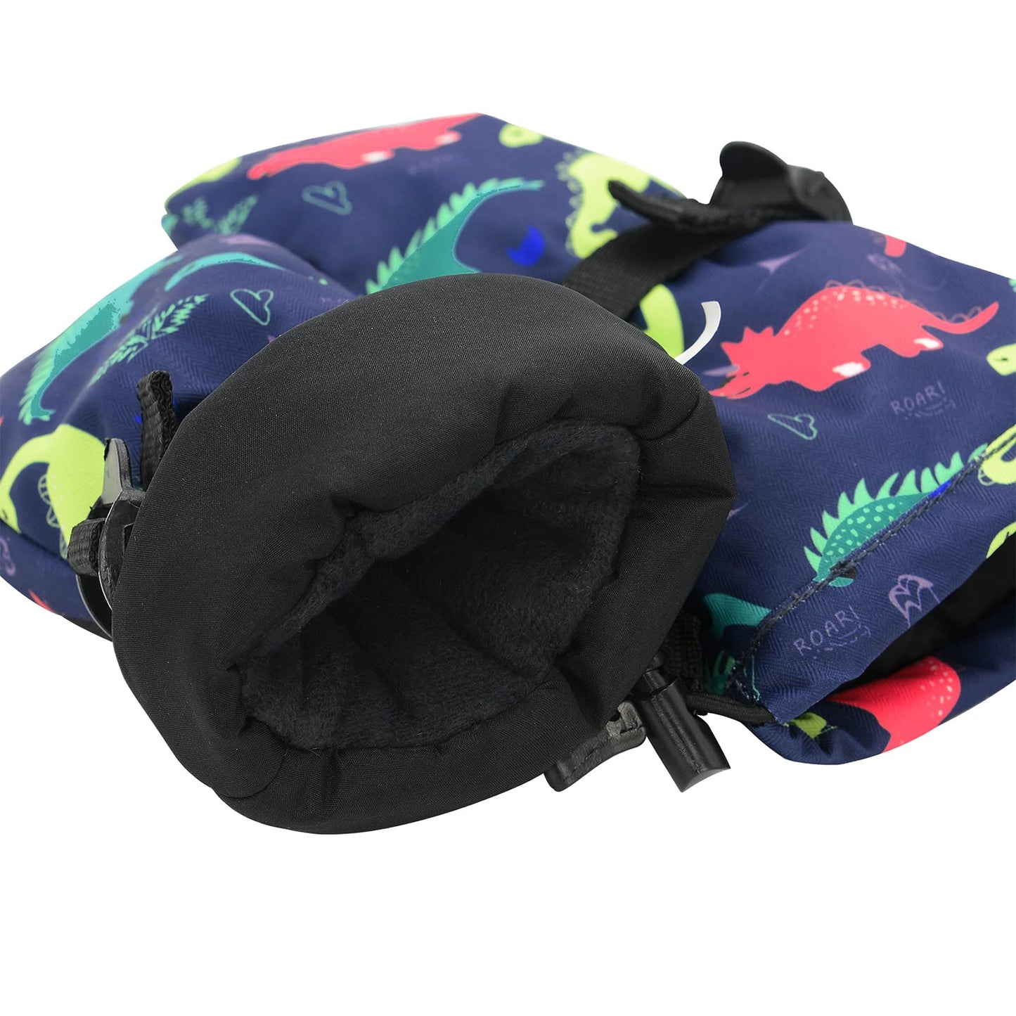 Zando Toddler Winter Snow Mittens for Kids Waterproof Ski Gloves Winter Kids Ski Mittens Waterproof Insulated Girls Boys Thick Sherpa Lined Long Cuff Snow Mittens for Kids Forest Fox fits 0-2 Years