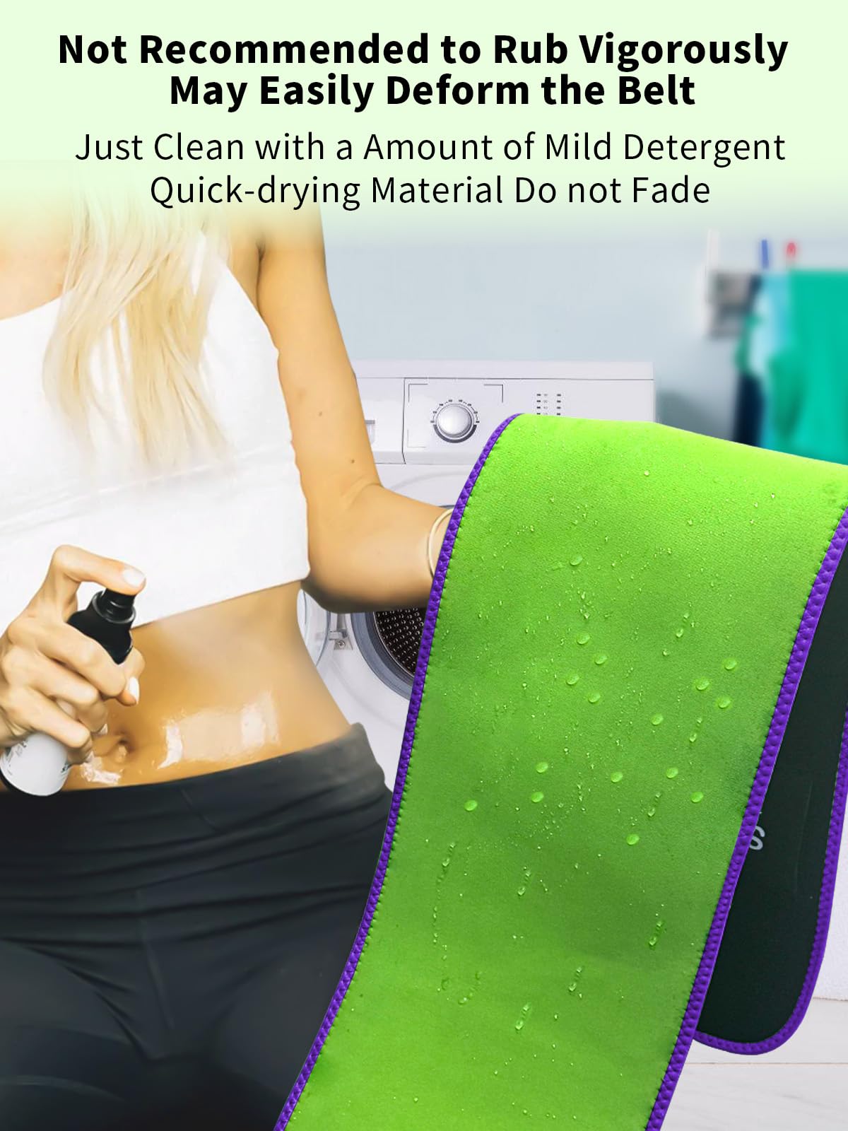 SYXUPAP Waist Trimmer for Women and Men,Waist Trainer for High-Intensity Training & Workouts, Size M Purple