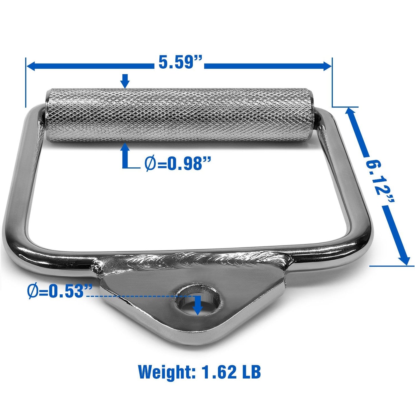 Yes4All D Row Handle Cable Attachment for Weight Workout, Cable Machine Accessories for Home Gym