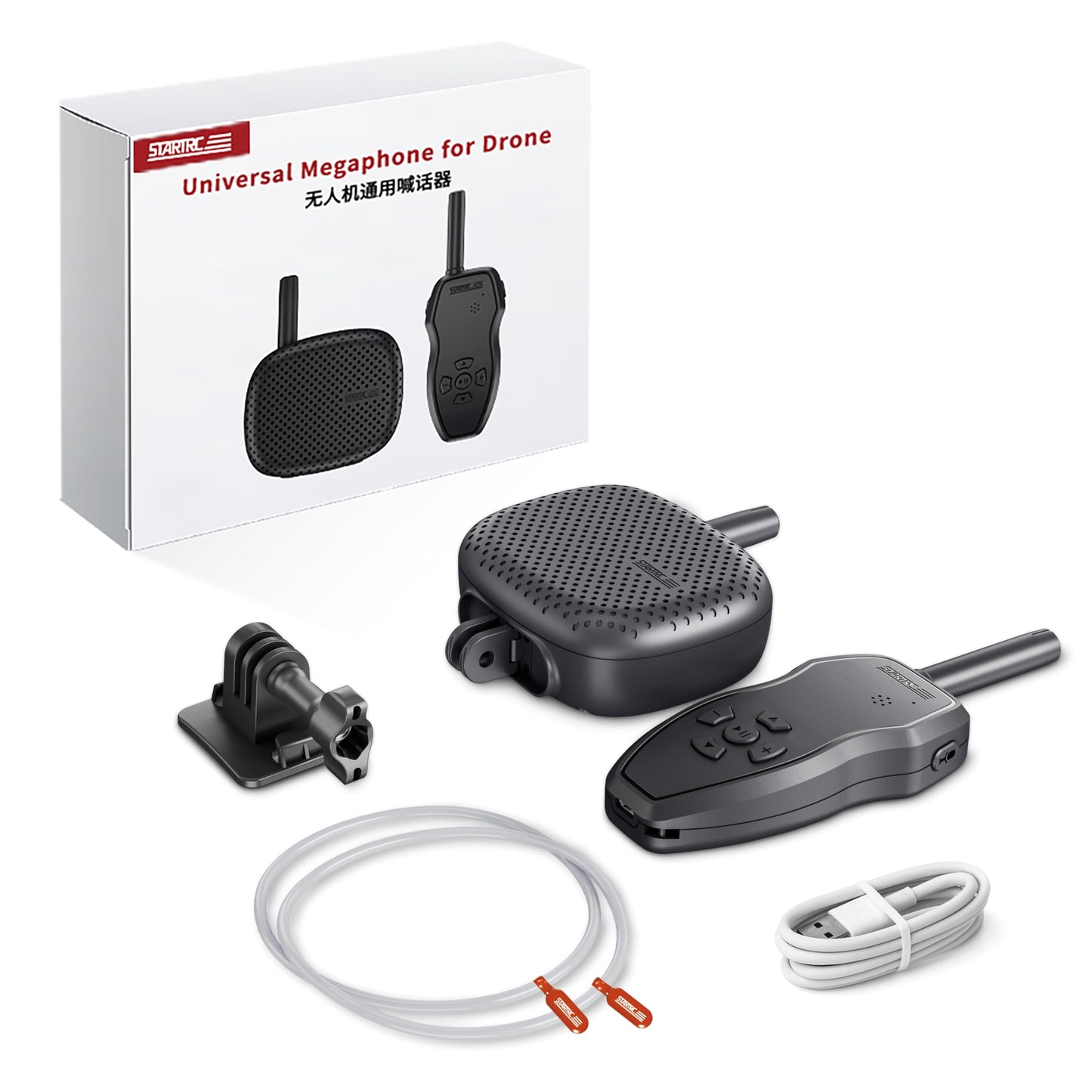 STARTRC Drone Speaker Real-Time Megaphone Portable Interference-Free Long Distance Microphone for DJI Air 3/Air 3S/Mavic 3 Pro/Avata/Holy Stone/FPV Drone Accessories