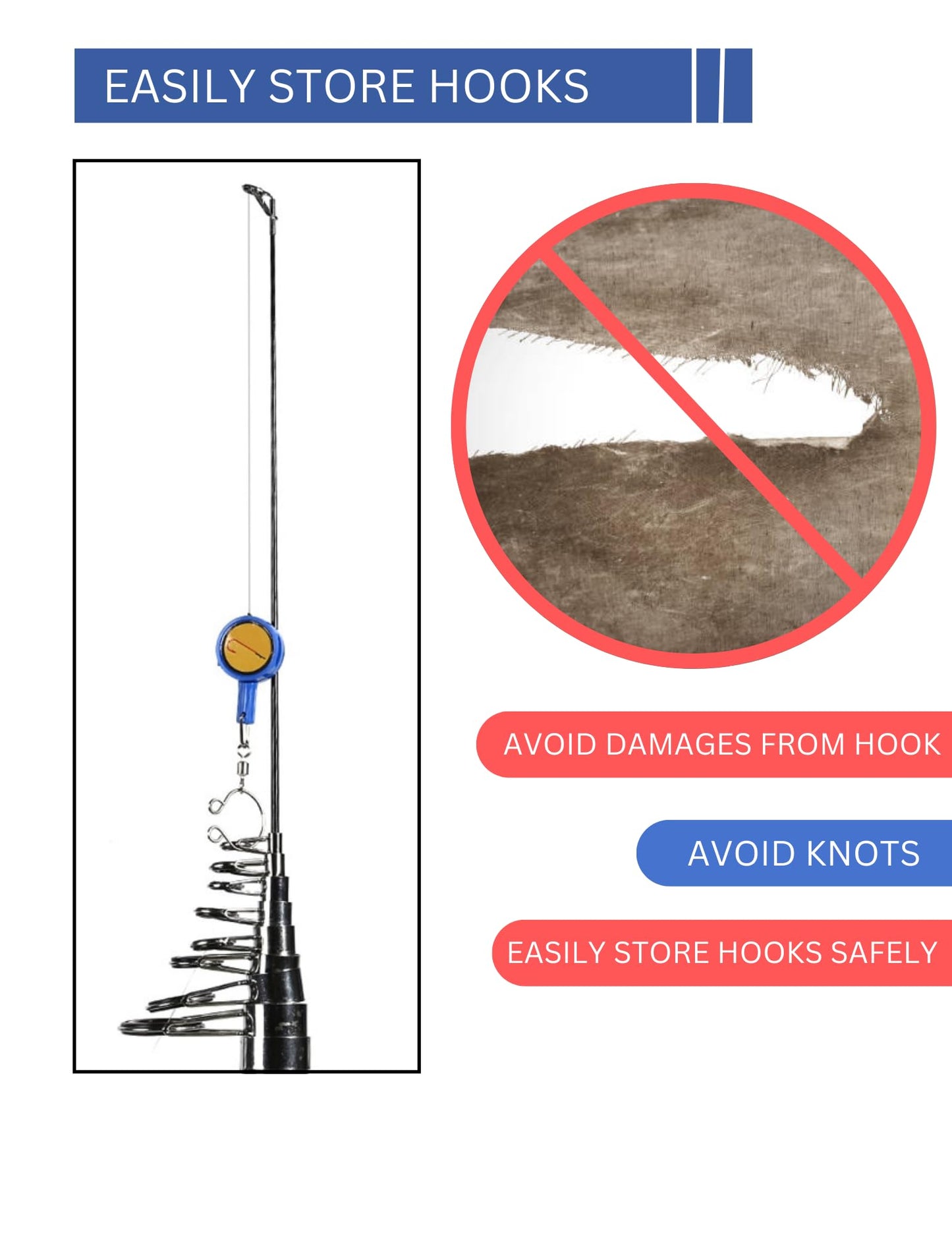 Mercury USA 8pcs Fishing Knot Tying Tool Gadget | Fishing Line Cutter | Multifunctional Safety Fishing Tool | Easy Hook Storing Device | Handy Tool for Fisherman | Ice Fly Fishing (Green)