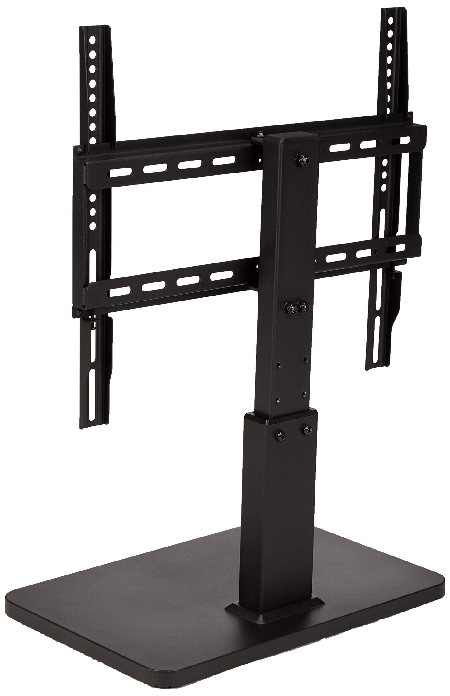 Amazon Basics Swivel Pedestal Table Top TV Mount for 32" to 65" TVs up to 55 lbs, Height Adjustable 14-19 Inches, Max VESA 400x400, Black