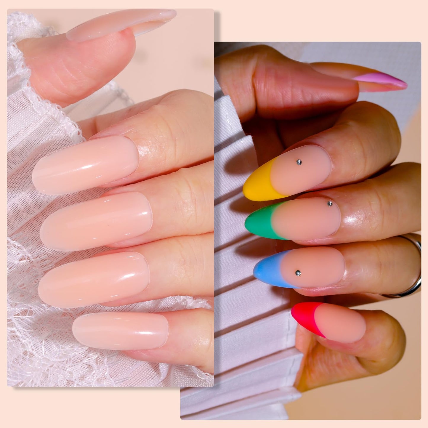 Makartt Poly Nail Gel: 50ML Nude Nature Day-dream Classic Colored Gels Builder for Extension Strengthener-Long-Lasting and Easy to Use Supplies for Trendy Design Salon Home Manicure