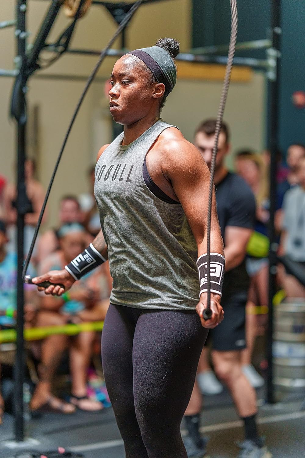 Sweat-Wicking Wrist Sweat Bands (4 Pack) - For Cross Training, Weightlifting, Fitness, WODs, Sports (Black, Small)