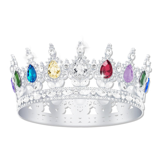 YOUlDIANZI Queen Crown Rhinestone Wedding Crowns and Tiaras for Women Costume Party Hair Accessories Princess Birthday Crown Crystal Bridal