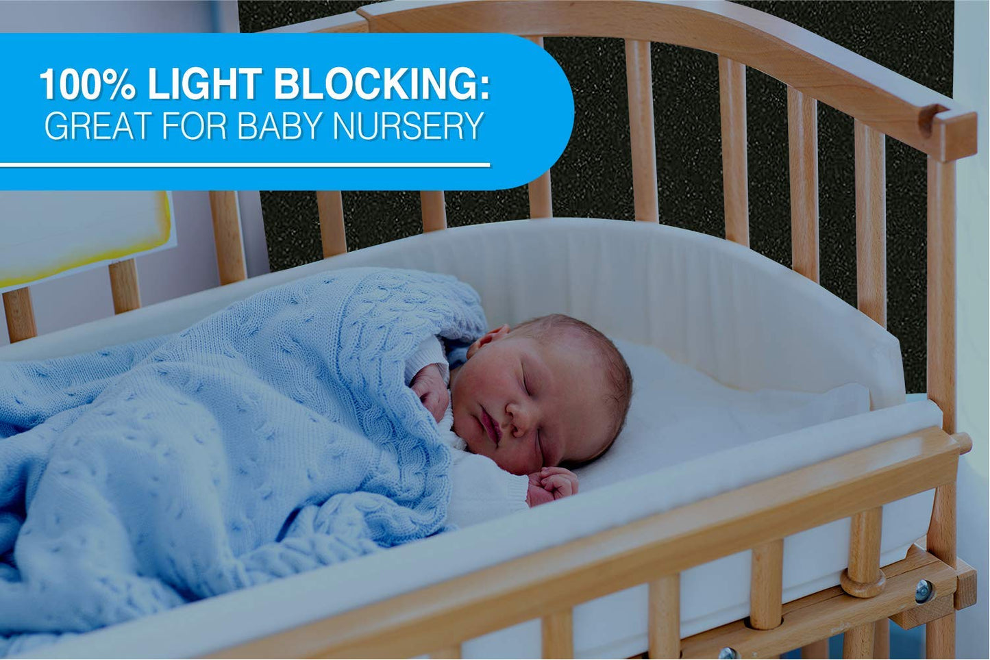 Total Blackout Window Film: 100% Light Blocking, Room Darkening Static Cling - No Residue Film for Privacy, Home Security, and Day Sleep - Easy Removal UV Prevention Treatment (36 x 144 inches)