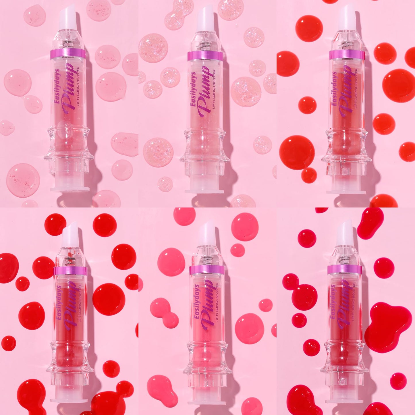 Easilydays Lifter Plumping Booster Lipstick, Hydrating, Volumizes, High-Shine, Fuller Lip Plumper for Women Girls (#01)