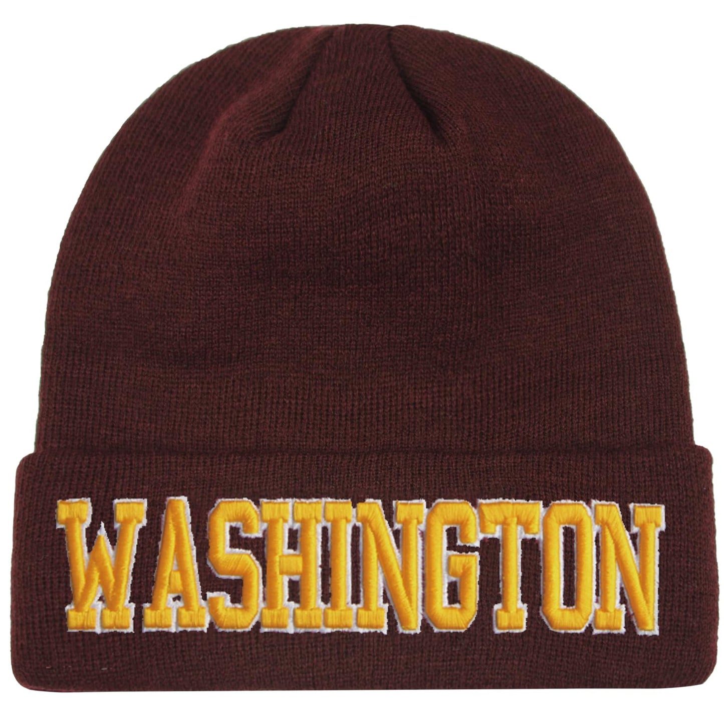 Washington Beanie Hat Classic Knit Beanie Hat for Women Men, Soft Stretch Cuffed Winter Thick Hats Skiing Beanies