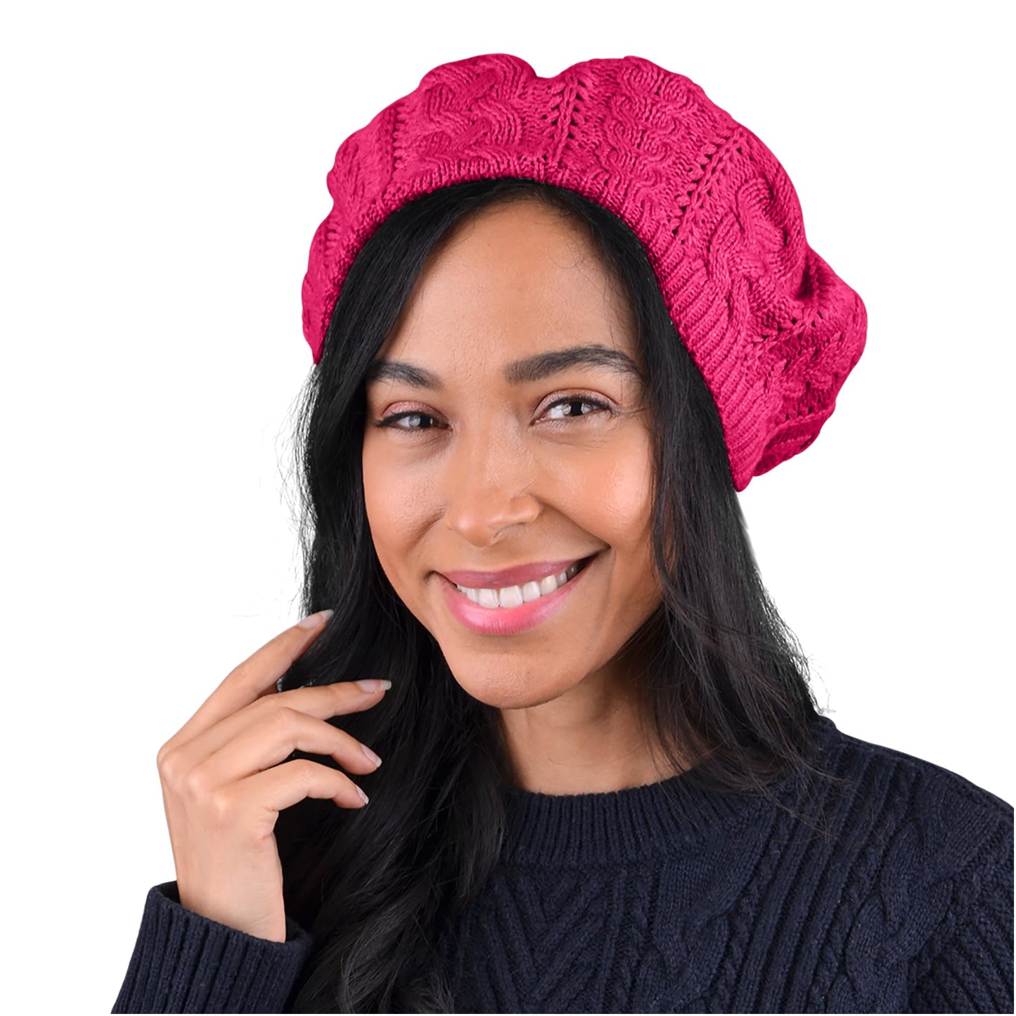 Nollia Soft Knit Solid Color Beanie, Chic, and Lightweight Crochet Knitted Style Beanie Hat for Women, One Size Slouchy Hat