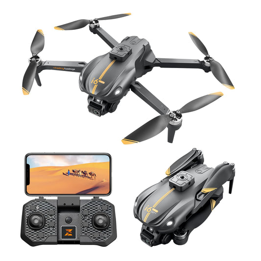Drone with Camera 1080P HD, FPV Camera Drone for 14+ Kids Adults, 150° Adjustable Lens Foldable RC Quadcopter Drones, Brushless Motors, Night Vision, Shock Absorbing, Obstacle Avoidance, 3 Batteries