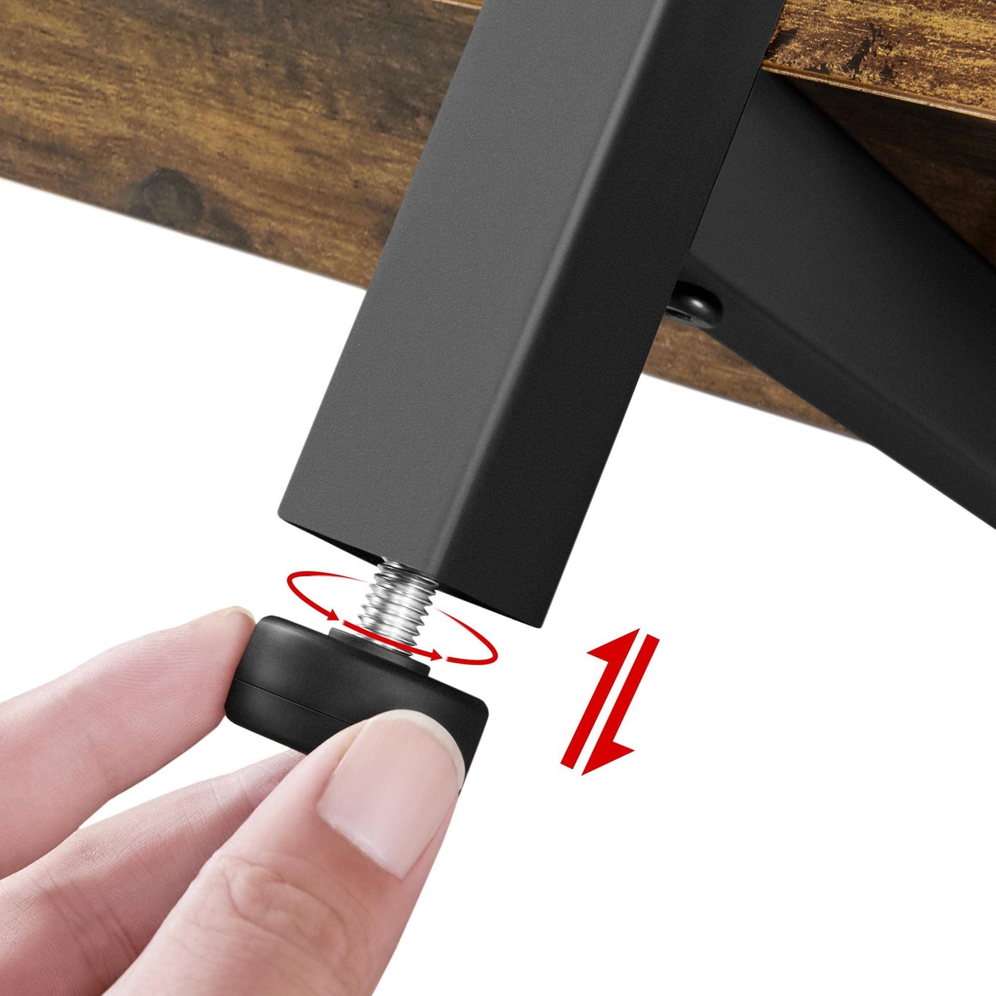 Yaheetech TV Stand for TV up to 65 Inch, 55 Inch Media Console Table with 3-Tier Storage Shelves for Living Room, Entertainment Center with Metal Frame, Rustic Brown