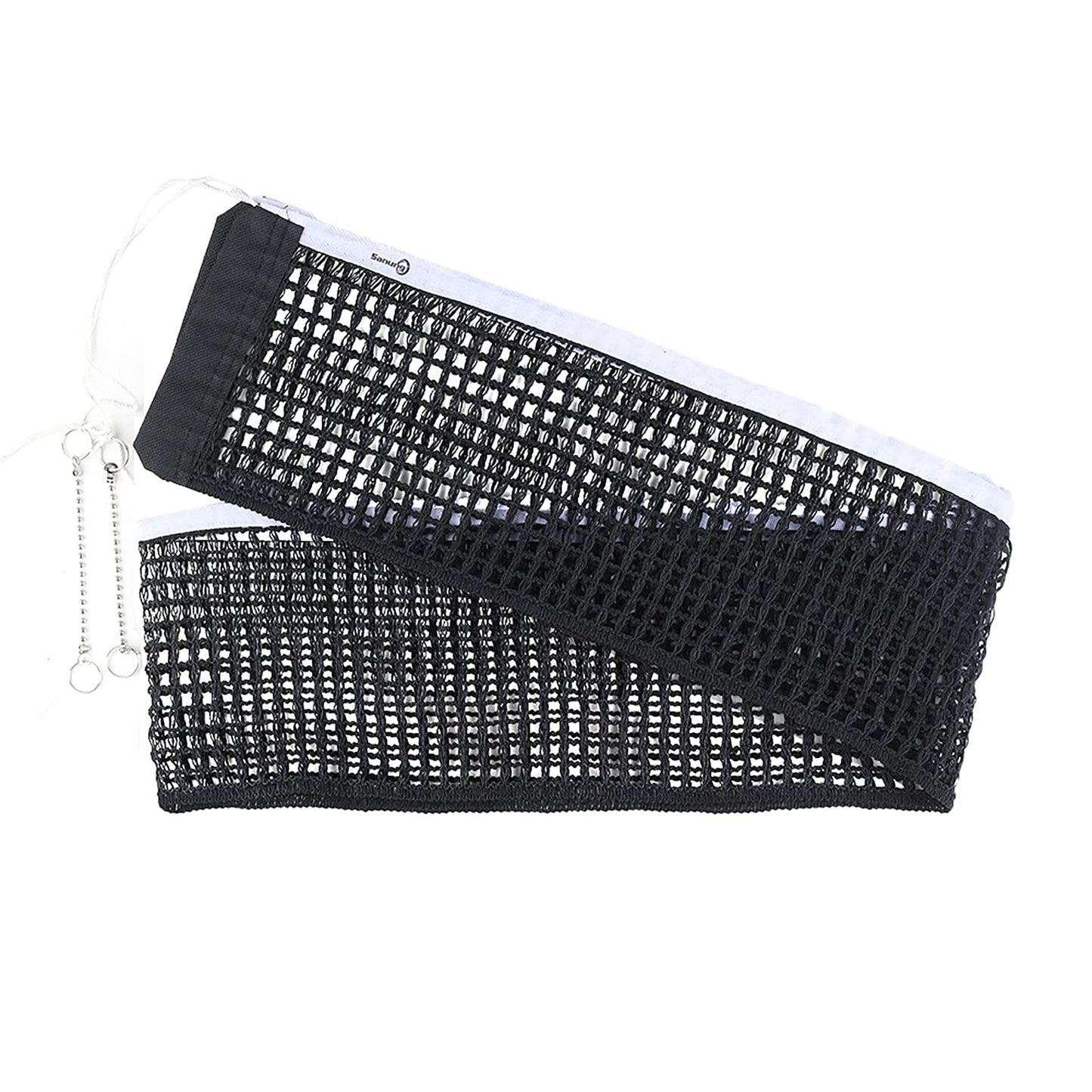 Sanung Table Tennis Net,C-Y2 Portable Table Tennis Thicken Mesh Net Impact Resistant Ping Pong Table Replacement Net for Any Standard SizeTable,Black