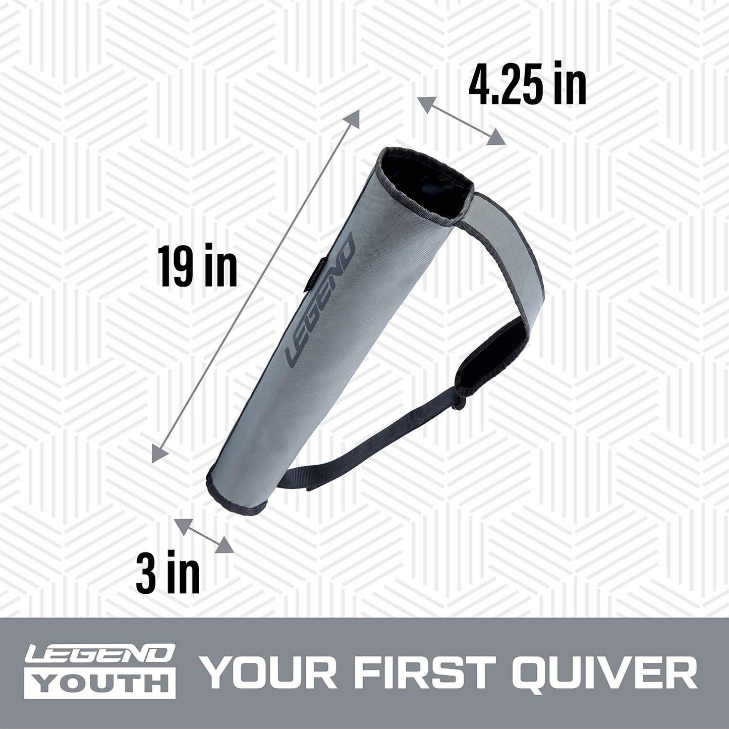 Legend Arrow Quiver for Kids and Adults - Arrow Case for 16 Arrows - Back Bow Quiver for Left or Right-Handed Archers - Sling Arrow Carry Case - Arrow Holders for Archery with Padded Shoulder Strap