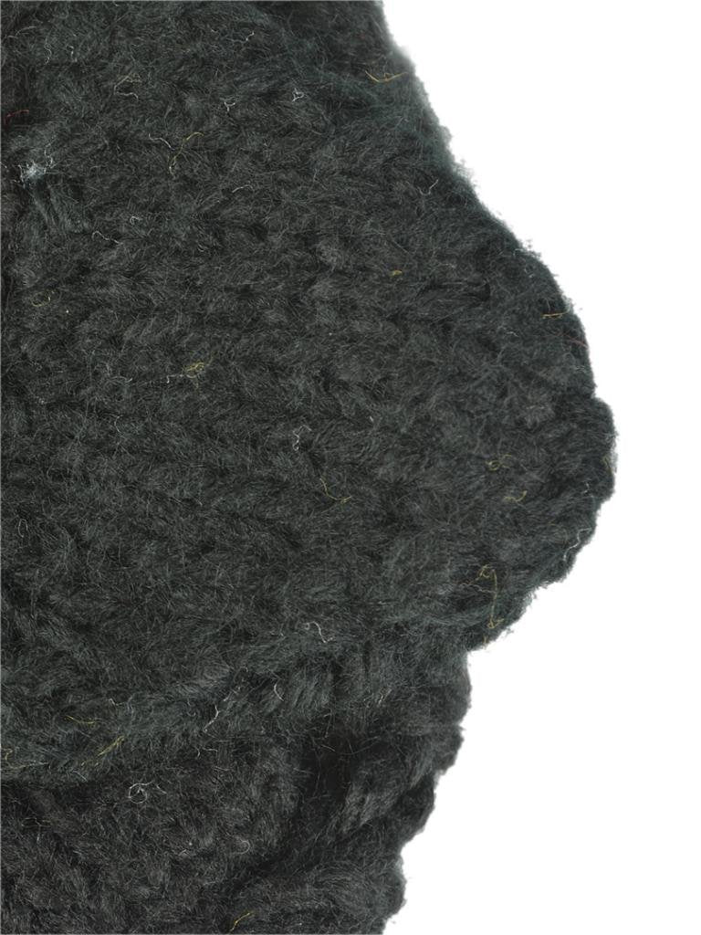 Choies Women's Acrylic Cat Ears Knit Black Beanie Hat,ONESIZE