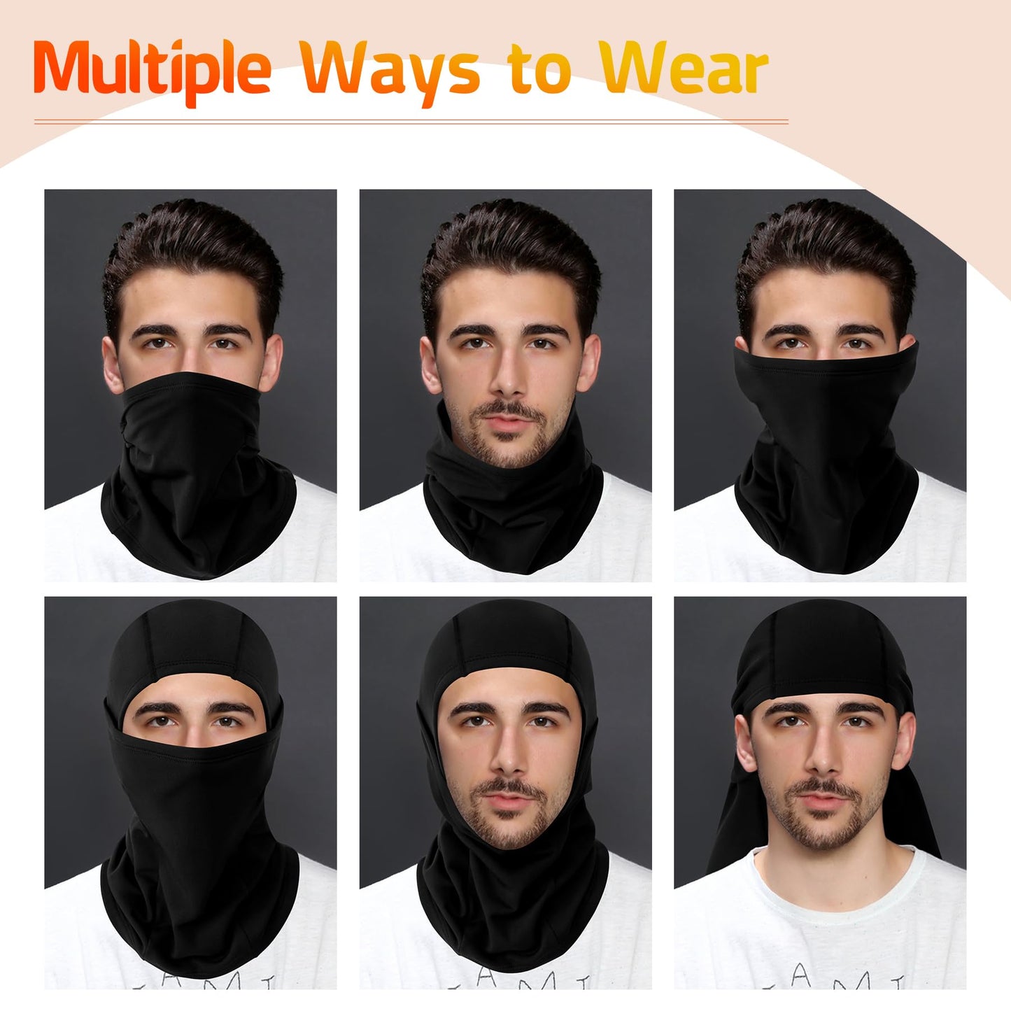 Windproof Ski Mask for Cold Weather - Balaclava Face Mask for Motorcycle Men & Women