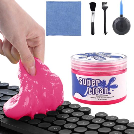 Lucocia Keyboard Cleaner Gel, Reusable Dust Cleaning Gel, Car Interior Cleaner, Ideal for PC Laptop Keyboard, Car Vents, Electronics & More