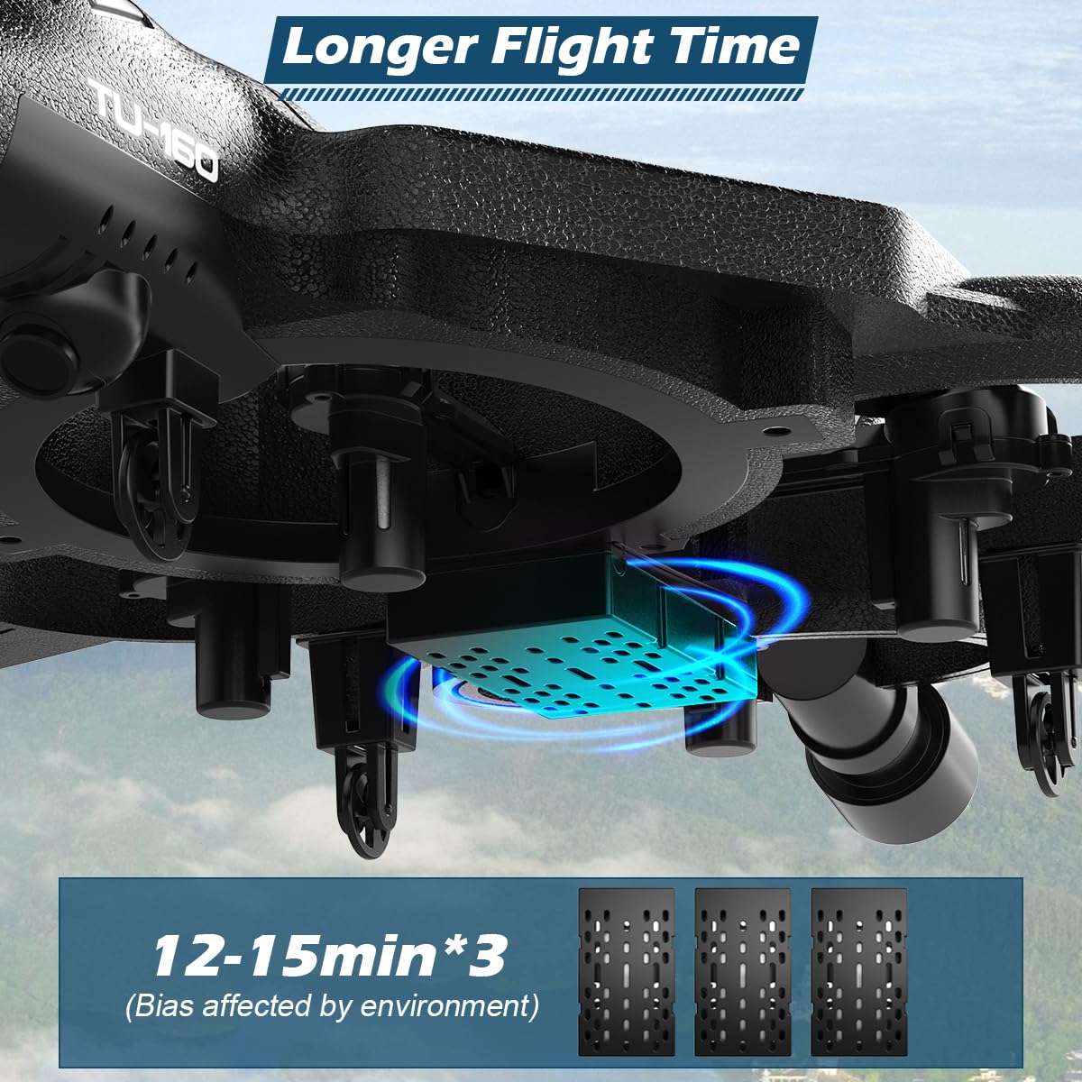 Remote Control Drone for Kids, Gesture RC Stealth Raptor Airplane, Quadcopter Fighter Jet with Light/Spray/360° Flip, Beginner Big RC Plane Toy for Boys Christmas Gifts (3 Batteries/984ft)