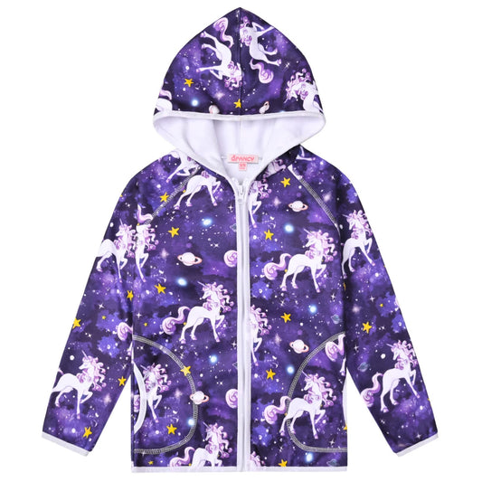 QPANCY Fleece Hoodie for Girls Sweatshirts Kids Fall Winter Outfits, Size 10 11