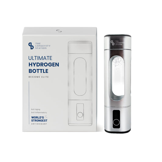 The Longevity Station Hydrogen Water Bottle – Up to 8.00 PPM Hydrogen-Rich Water, World’s Strongest Antioxidant, Anti-Aging & Anti-Inflammatory Benefits, Portable SPE/PEM Tech for Optimal Hydration