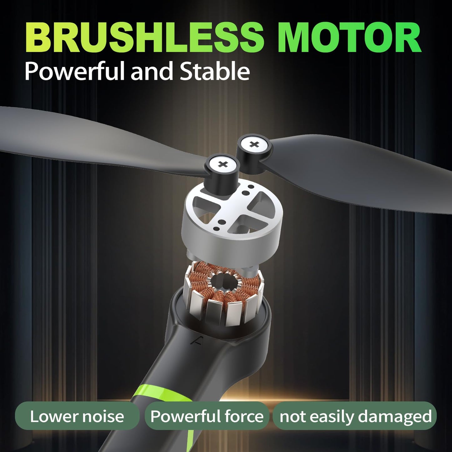 Morlyrctooy M18 1080P Mini Drone with Brushless Motor Foldable RC Quadcopter for Adults Optical Flow Positioning Headless Mode