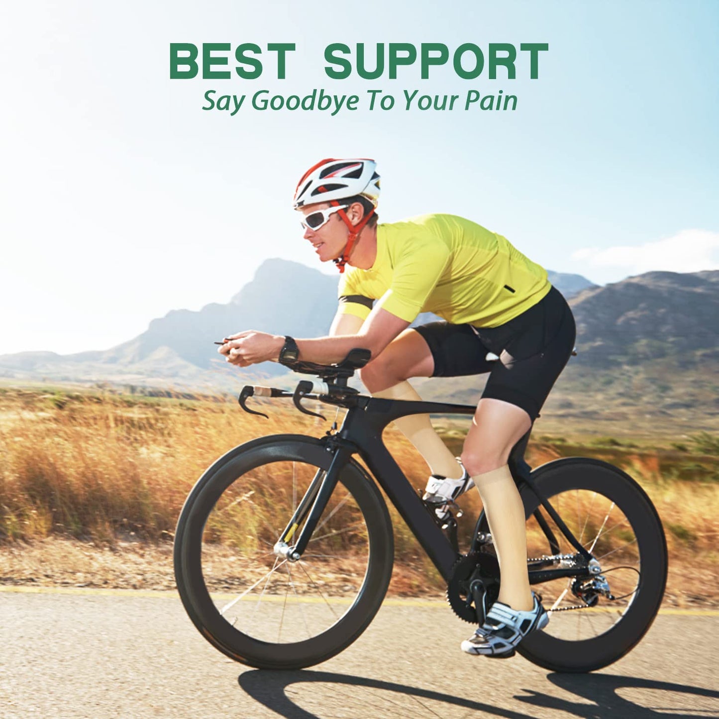 SunFeeling Compression Socks for Women & Men Circulation (3 Pairs) - Best Support for Athletic Running Nurses Recovery Travel,Large-X-Large