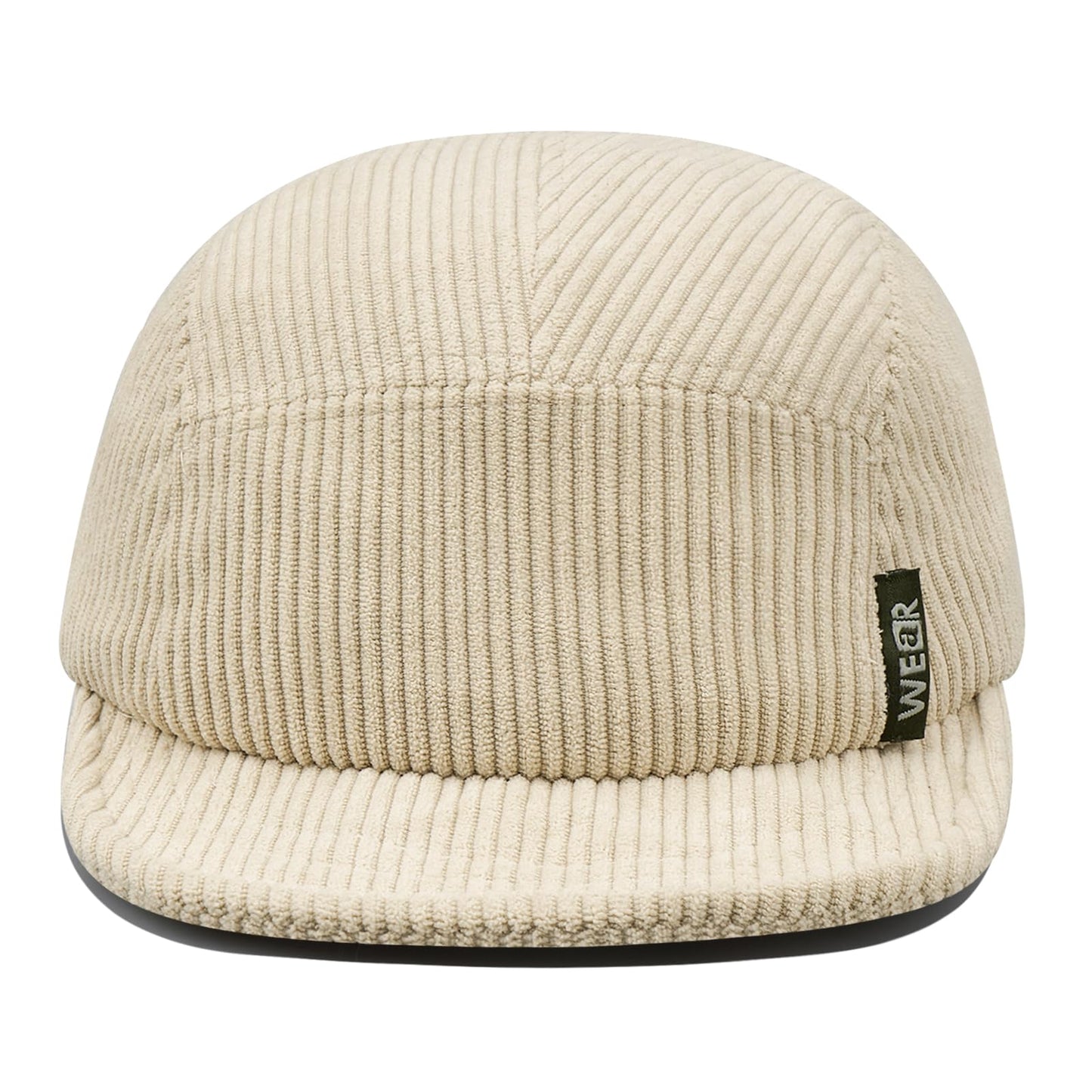 CLAPE Short Brim Baseball Cap 5 Panel Camp Hat Strapback Hat Unstructured Dad Hat Foldable Soft Ball Cap Warm Winter Fitted Cap