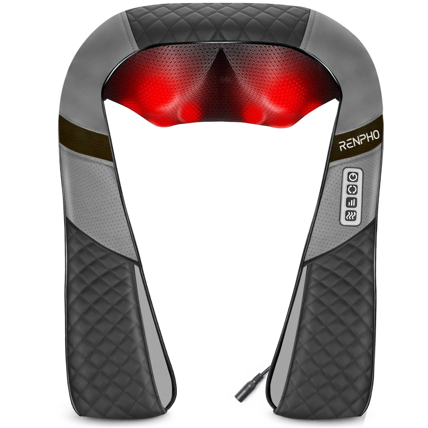 RENPHO Neck and Shoulder Massager with Heat [2025 Upgraded], Shiatsu Cervical and Back Massager, 3D Electric Deep Tissue Massage, True Relaxation for Neck and Shoulders, Birthday Gifts for Men