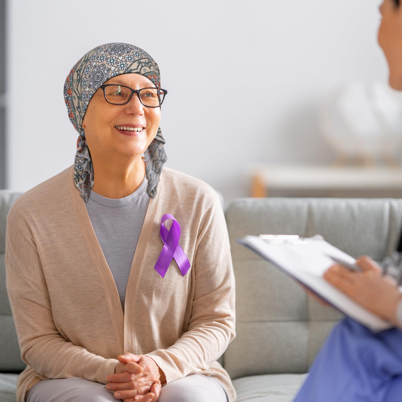 Oumrote 4 Pieces Soft Cotton Chemo Headwear for Women, Stretch Pre-Tied Chemo Head Scarves for Cancer