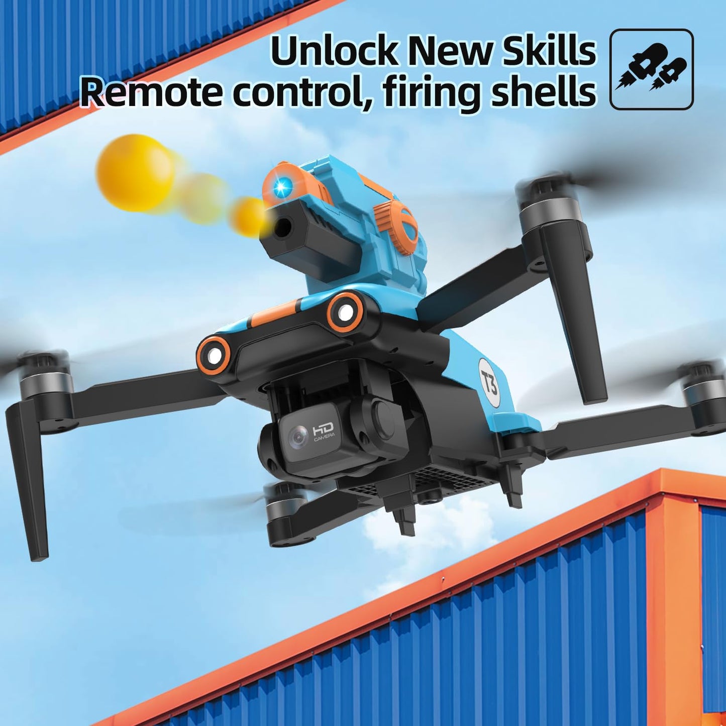 LMRC-12D Max Bullet Toy Drone with 4K Camera for Adults Beginner, Foldable 2.4GHz FPV Drone With Turret,30 Mins Flight Time, RC Quadcopter Toys Gift,2 Batteries