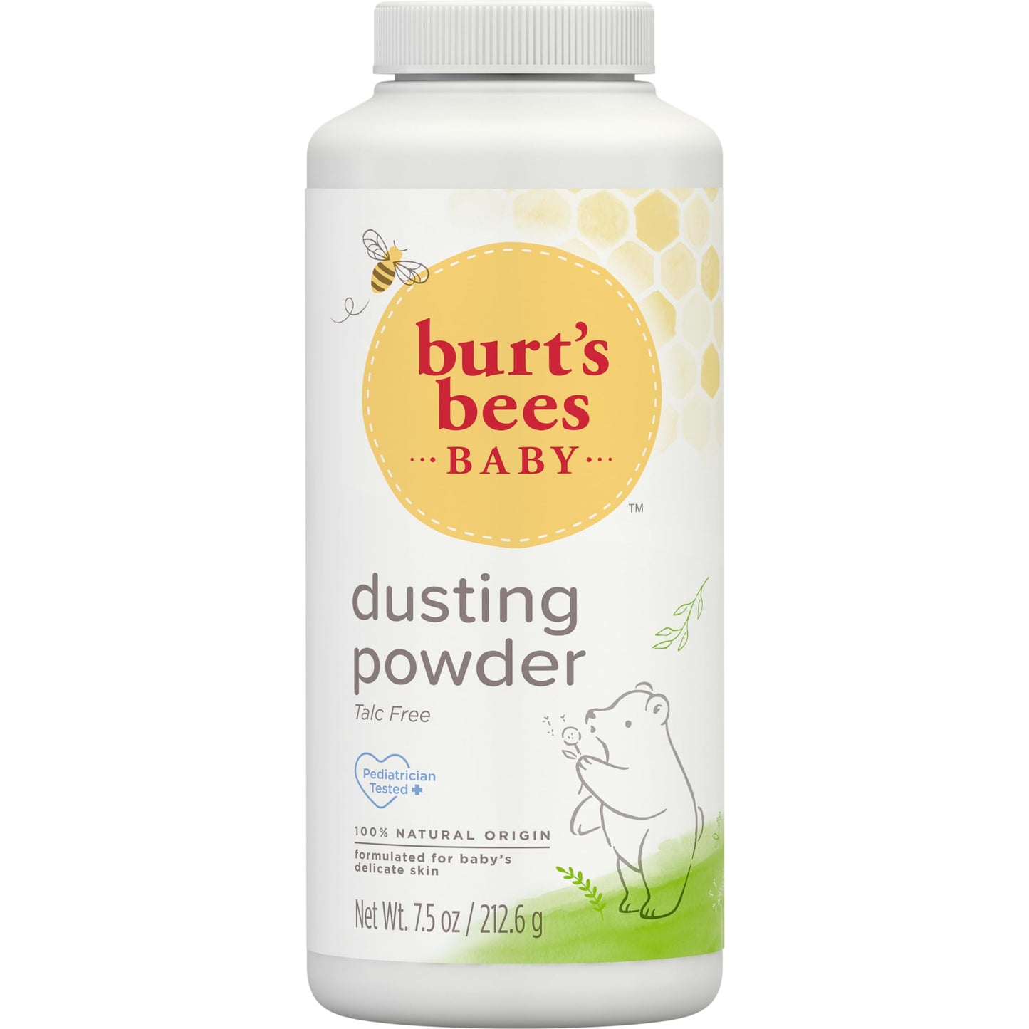 Burt's Bees Baby Dusting Powder, 100% Natural Origin, Talc-Free, Pediatrician Tested, 7.5 Ounces, Pack May Very