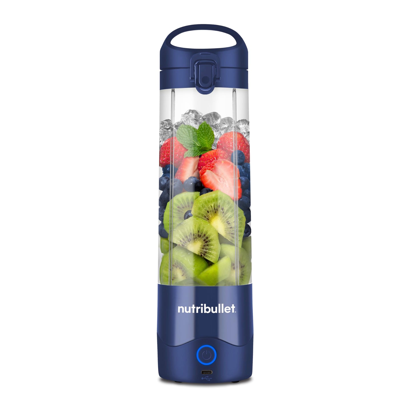 nutribullet Portable Blender, Cordless, 20oz Vessel, Personal Blender, USB-C Rechargeable, Navy Blue, NBPB50100NB