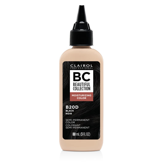 Clairol Professional Beautiful Collection Hair Color, 20D Black, 3 oz. - Packaging May Vary