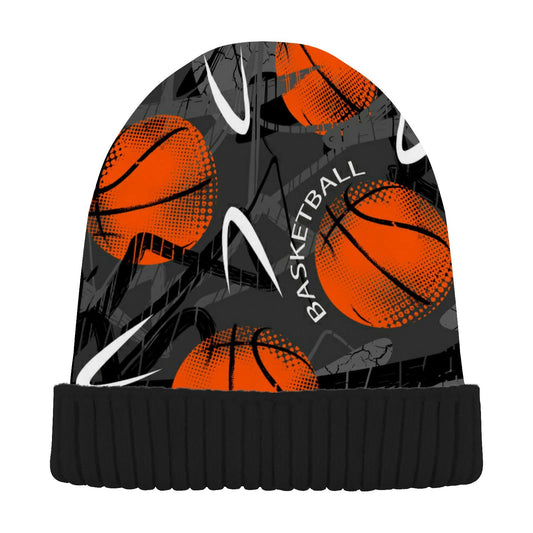 DOMIKING Basketball Cuffed Beanie Hats Reversible Skull Cap Winter Kint Fisherman Beanies for Man Woman