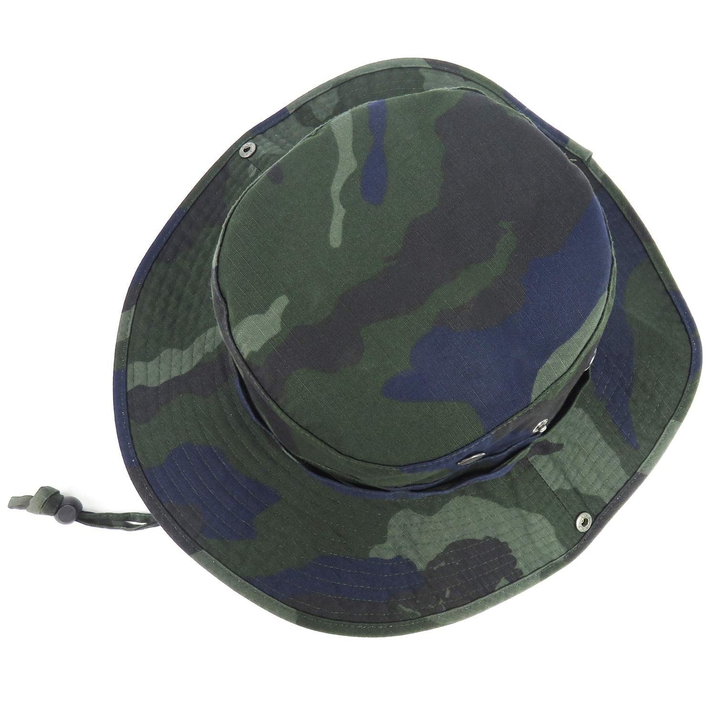 Phaiy Bucket Hat with String Camo Military Boonie Hat UPF 50+ Wide Brim Sun Hat for Men Fishing Hiking Safari
