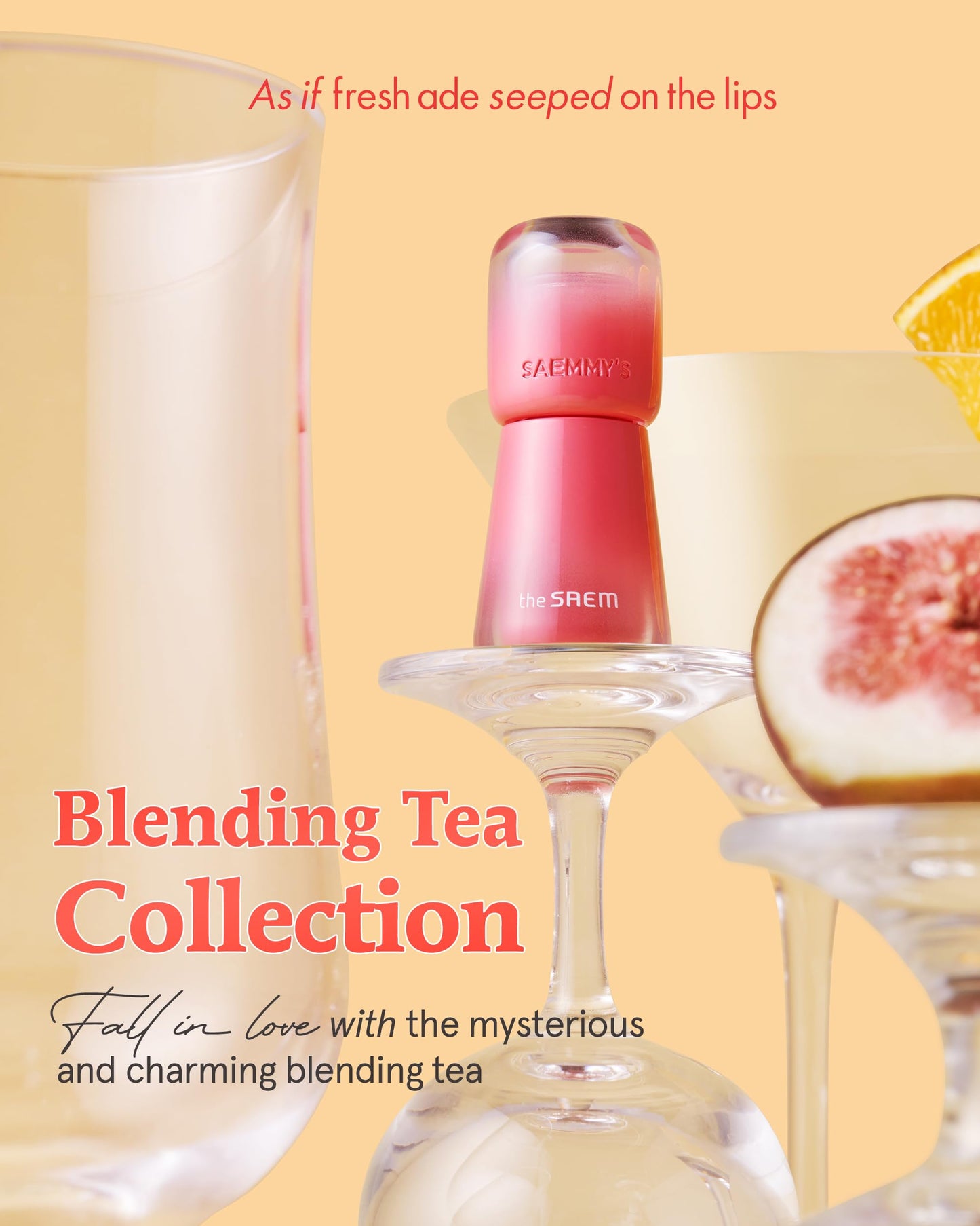 THESAEM Saemmy's Ade Shot Tint - Korean Lip Titnt, Water Gel Lip Stain with Plump Glowy Moisturizing Finish, Buildable Radiant Gloss, Long-Lasting Comfort, 0.1 fl.oz. (05 Rose Hibiscus)