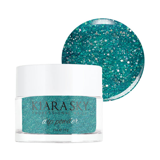 Kiara Sky Long Lasting Nail Dip Powder Green Tones 1 oz, Vegas Strip