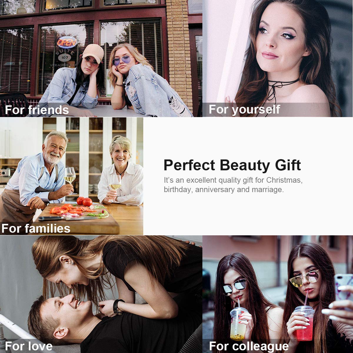 Manicure Set Professional Nail Clippers Kit Pedicure Care Tools- Stainless Steel Women Grooming Kit 12Pcs for Travel or Home (Gold)