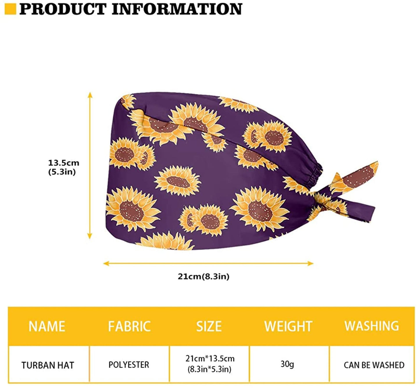 Babrukda 2 Pack Bohemian Sea Turtle Printed Hat Cap Adjustable Strap Tie Back Hats for Women Men Universal Head Hair Cover with Sweatband Headscarf for Home Outdoor Party Walking