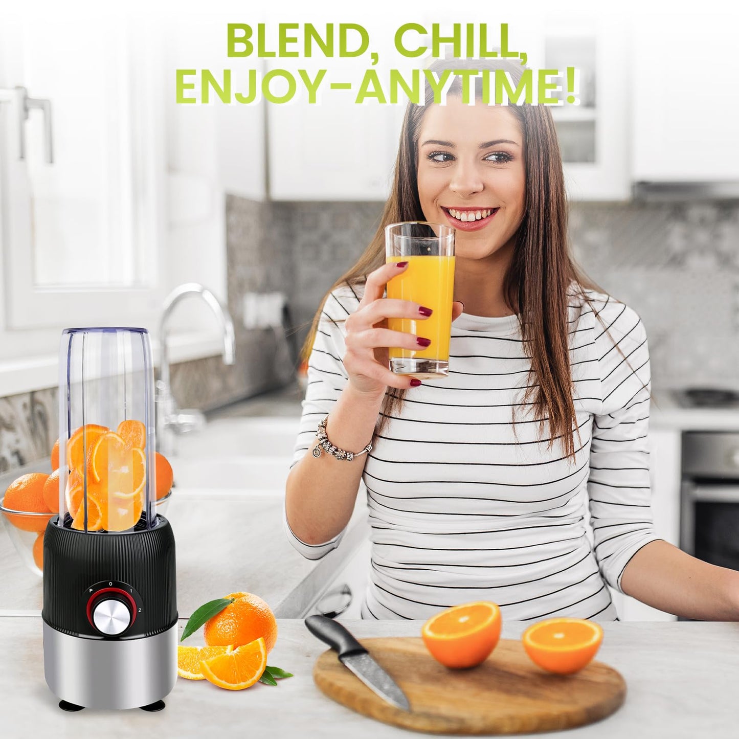 YAHHU Smoothie Blender,1000W Max Blenders for Shakes and Smoothies in Kitchen, With Two Portable Bottle and Spout Lids(1 * 27oz&1 * 6.7oz),Coffee Grinder, 3 Modes Nutritional Recipe Blender,Black