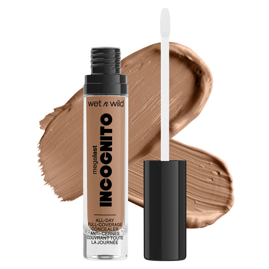 Matte Concealer By Wet n Wild Mega Last Incognito All-Day Full Coverage Liquid Matte Concealer, Light Medium, 0.18 Ounce