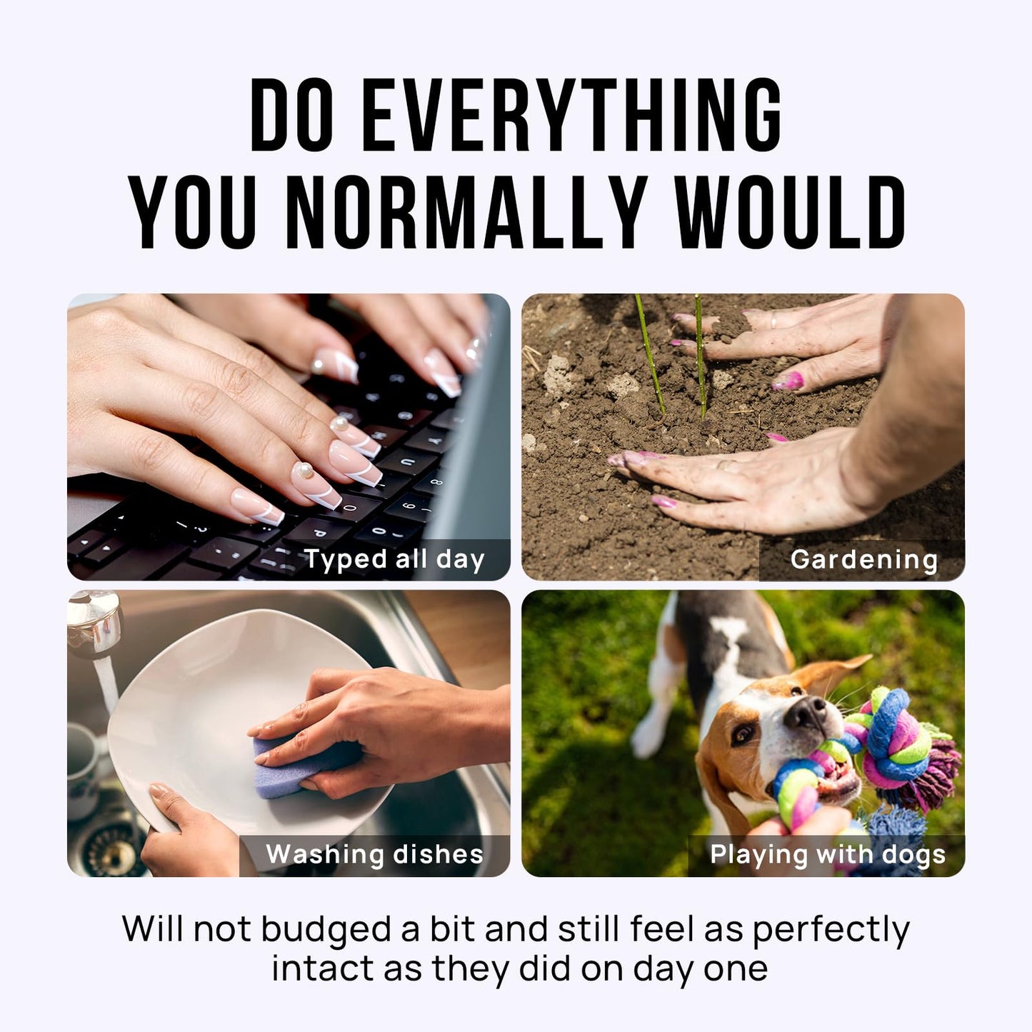 BTArtbox Press On Nails Short - Mirror Shine Silver Press On Nails Almond, Chrome Glazed Glue On Nails for Gifts, Reusable Stick On Nails in 16 Sizes, Holo Pearl