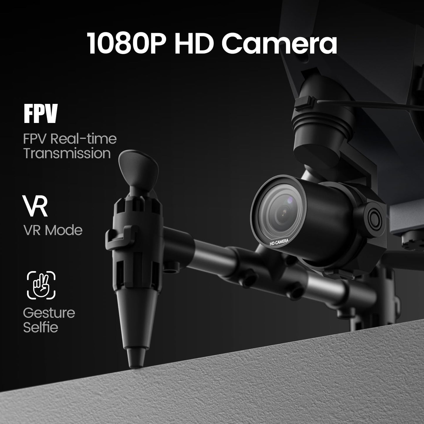 Drone with Camera for Kids 1080P, WeFone WF10 Mini FPV Drones Remote Control Quadcopter for Beginners Adults with 3 Batteries, Optical Flow Positioning, 3D Flip, One Key Start, Toys Gifts for Boys