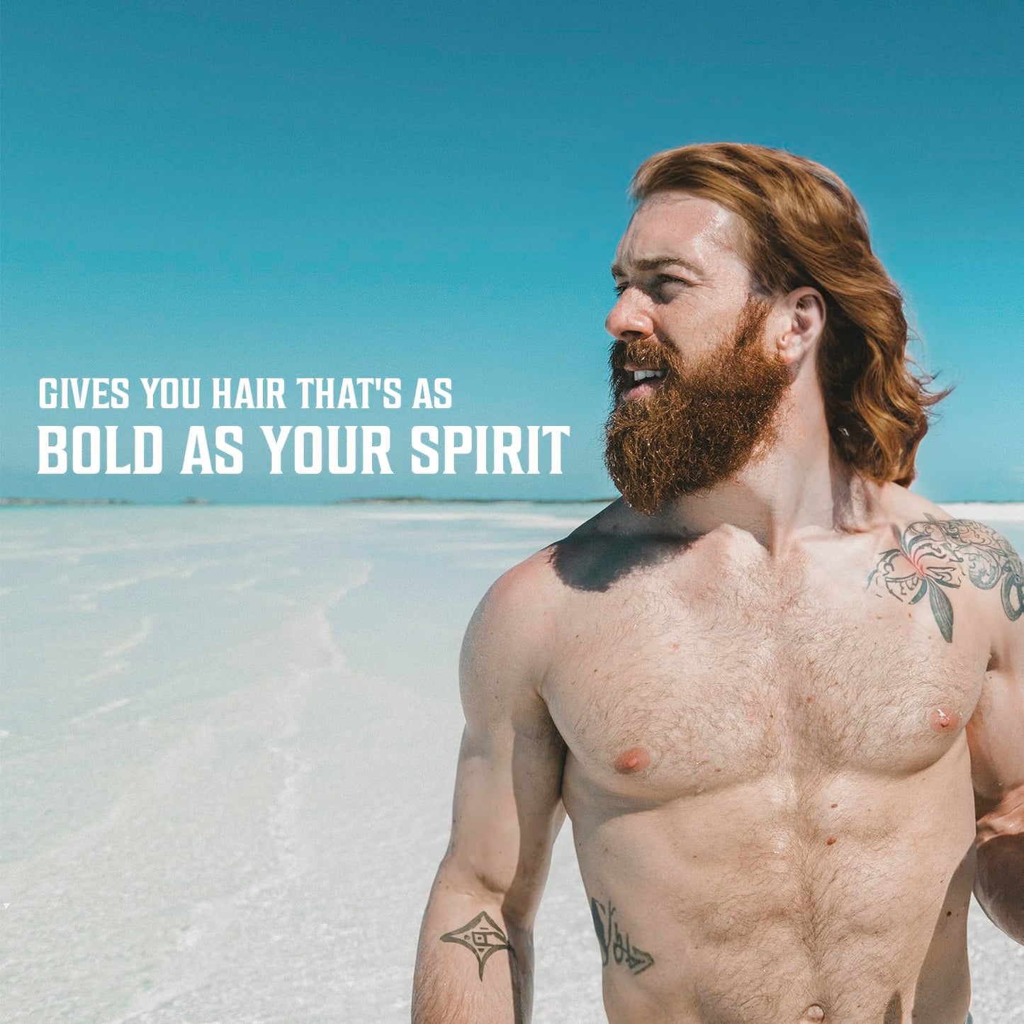 Viking Revolution Coconut Sea Salt Spray for Men - Styling, Volumizes & Enhances natural curls, Provides beach hair look, Boosts volume, Soothes with Kelp, Aloe Vera & Red Algae - 2 pk