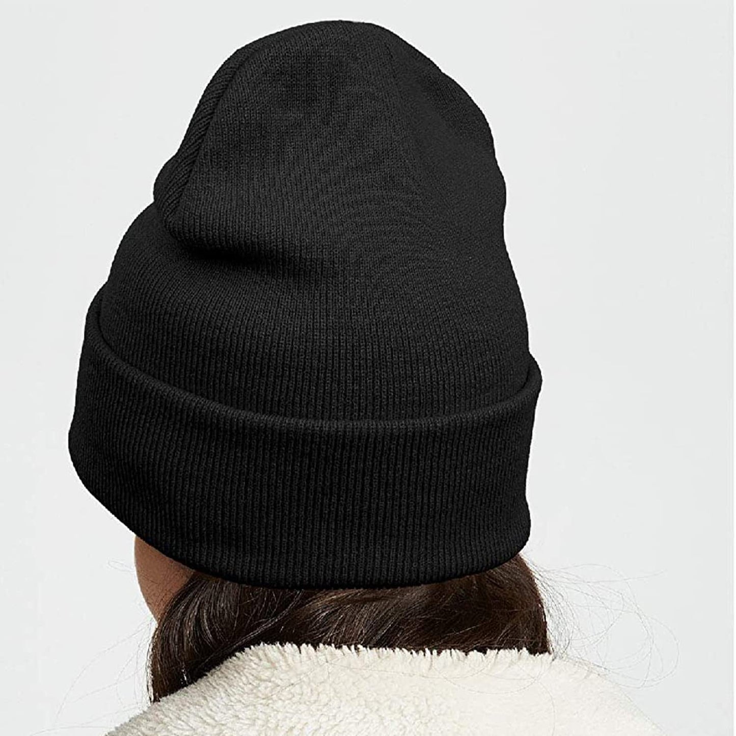 HQWHBU Slouchy Queen Bee Knit Beanie Hat Winter Hats Skull Cap for Men Women Black