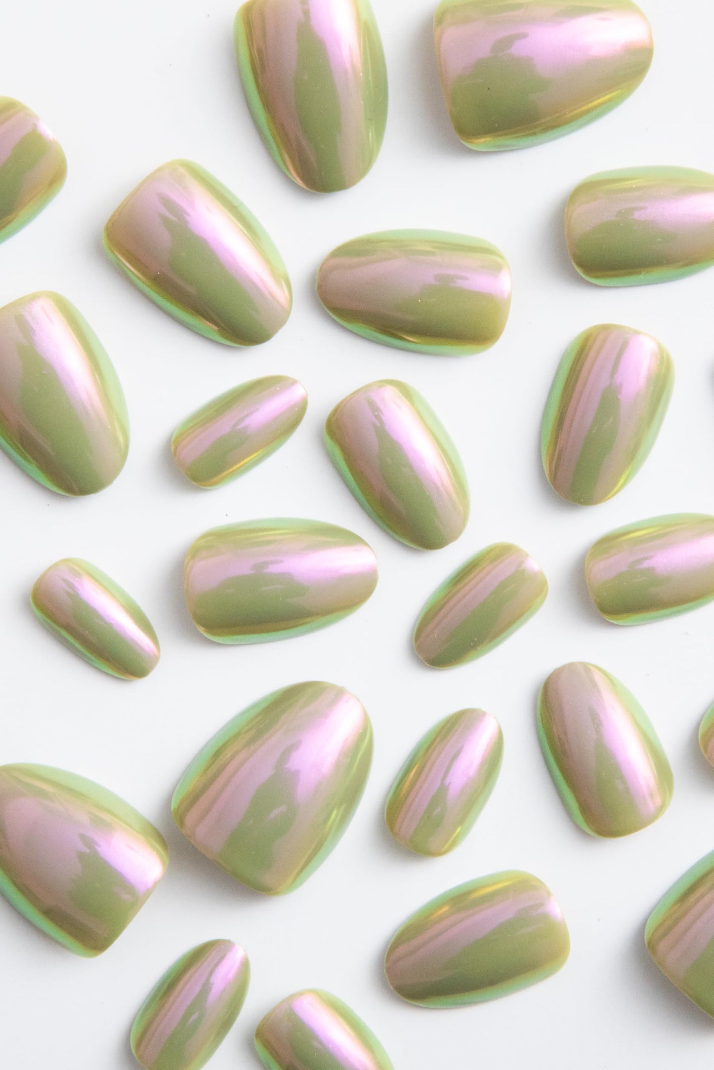 Chillhouse - Chill Tips, Press on Nails Kit - Patina Party (Oval) - 24 Nail Shapes & Sizes - Up to 3 Weeks of Wear - Customizable Fit - Reusable - Latina Founded & Women Owned - Beauty & Self Care