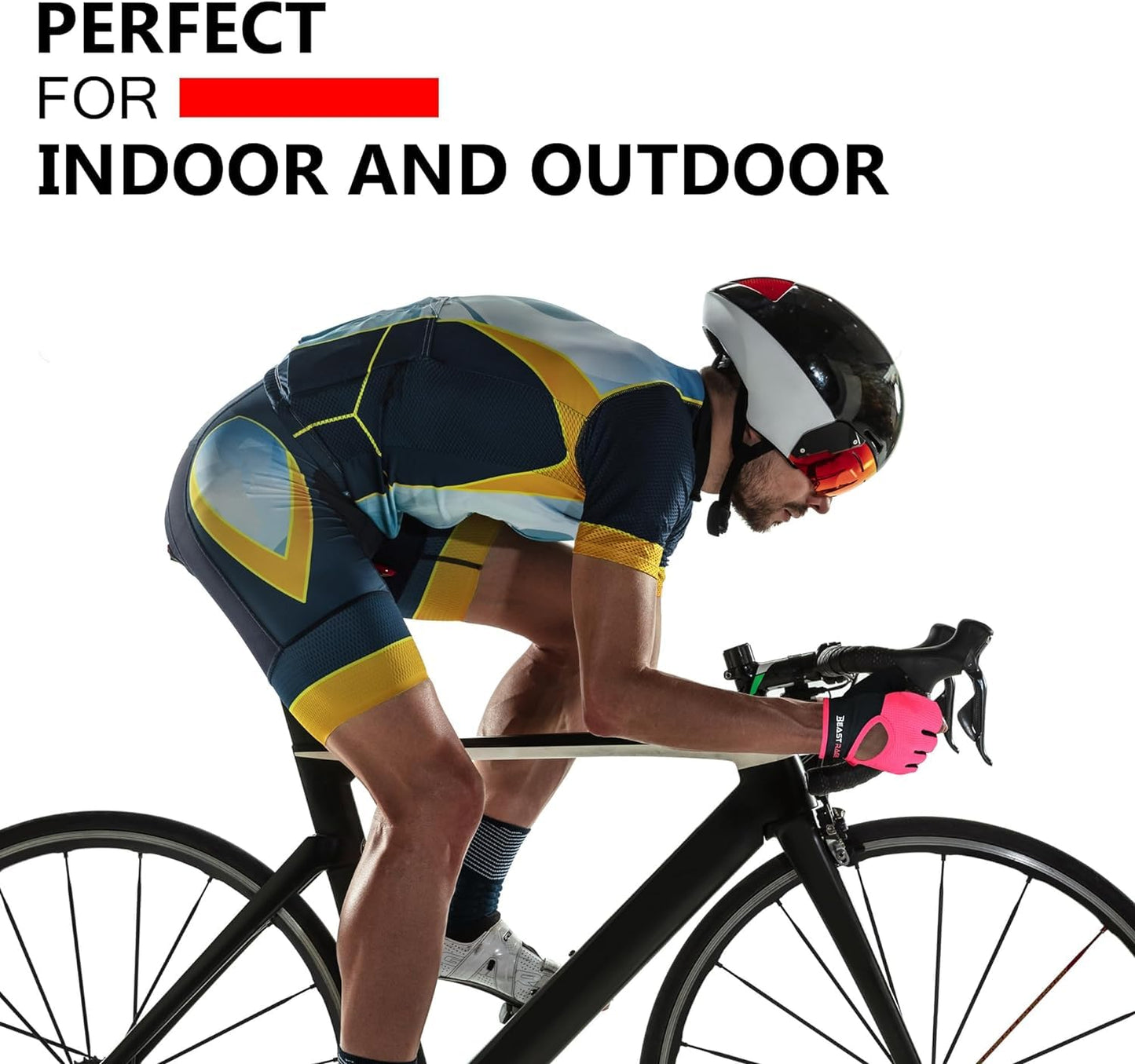 BEAST RAGE Workout Gloves for Men Gym Gloves for Weightlifting Women Fingerless with Palm Protection Padding, Breathable and Lightweight Weight Lifting Gloves Cycling Pull Up (Magenta, S)