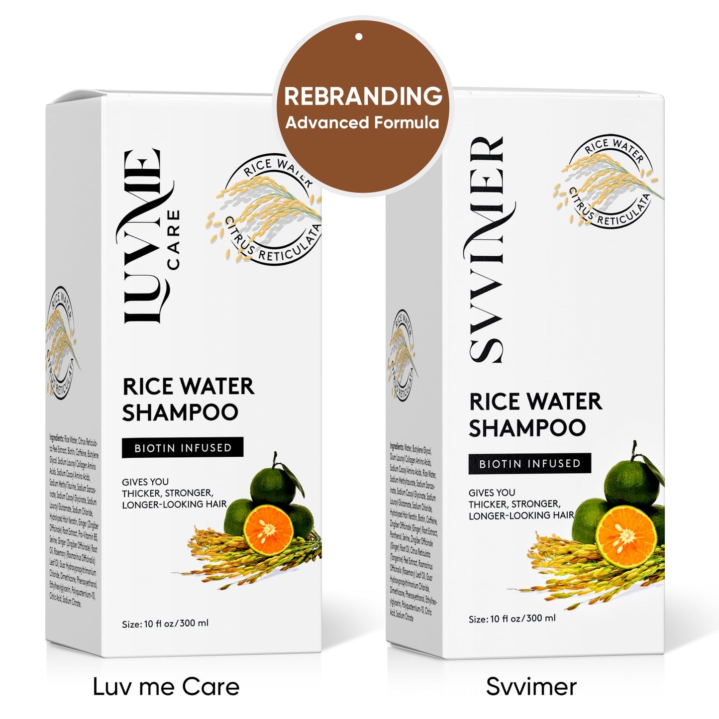 Svvimer Rice Water Hair Growth Shampoo - Biotin Thickening Shampoo for Hair Loss and Thinning Hair - Sulfate Free for Women and Men 10 Fl Oz (Pack of 1)