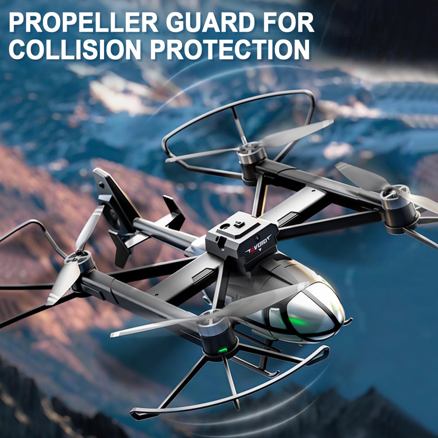 Losbenco Camera Drone for Kids 8-12 & Adults, Beginner-Friendly Mini Drone with 360° Flips, One-Key Take Off/Landing, Headless Mode, 2 Batteries, RC Quadcopter Toys for Boys Girls