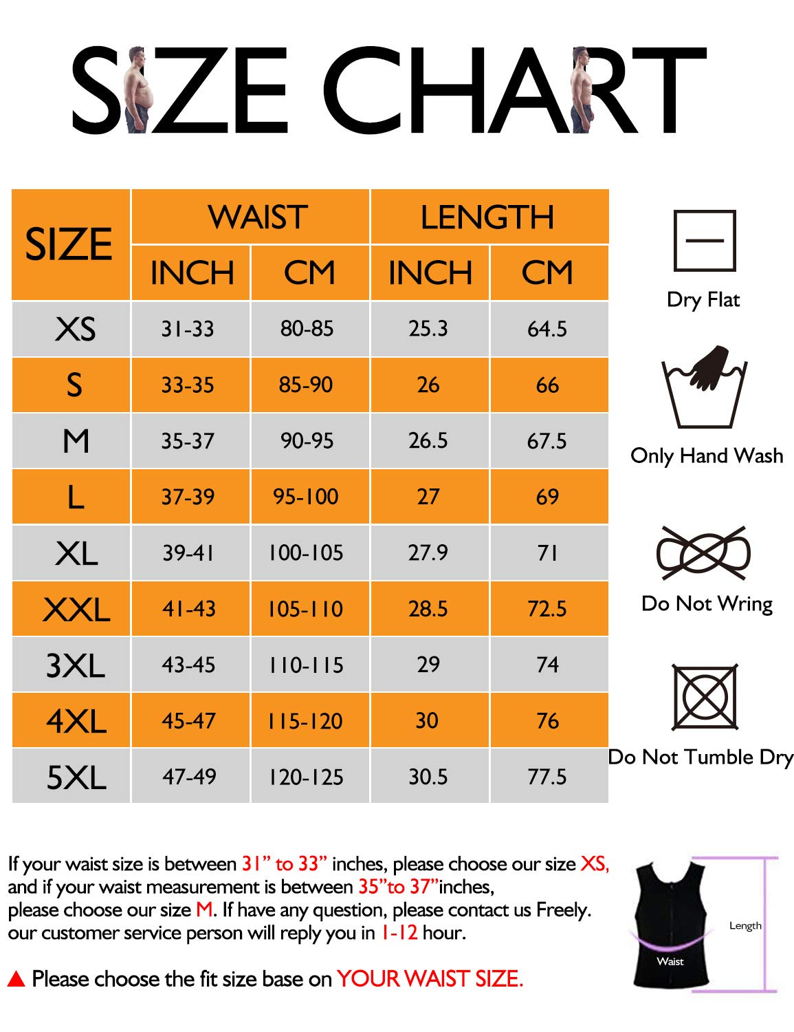 NonEcho Men Sauna Vest Hot Sweat Waist Trainer Corset Neoprene Tank Top Shapewear Slimming Shirt Workout Suit