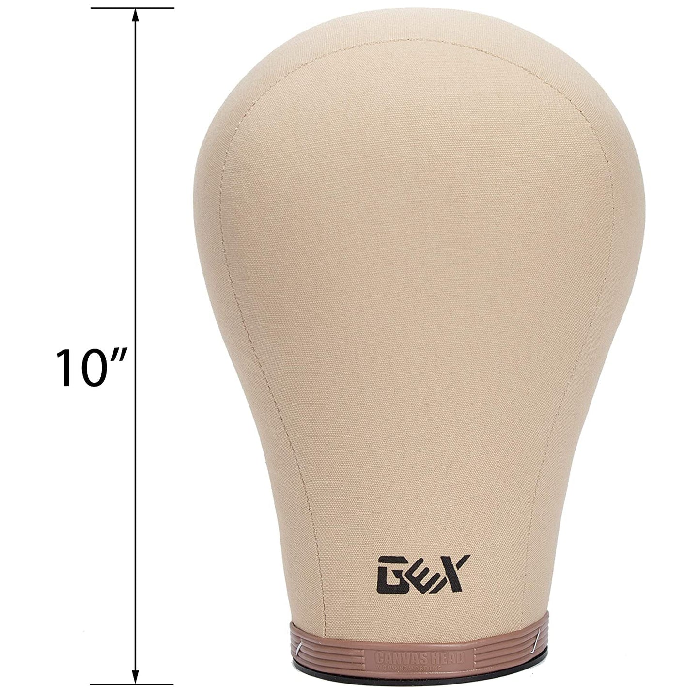 GEX 23" Canvas Cork Wig Head with 55" Mannequin Tripod For Wig Making Cosmetology Hairdressing Display Training Doll Head Adjustable Alloy Stand